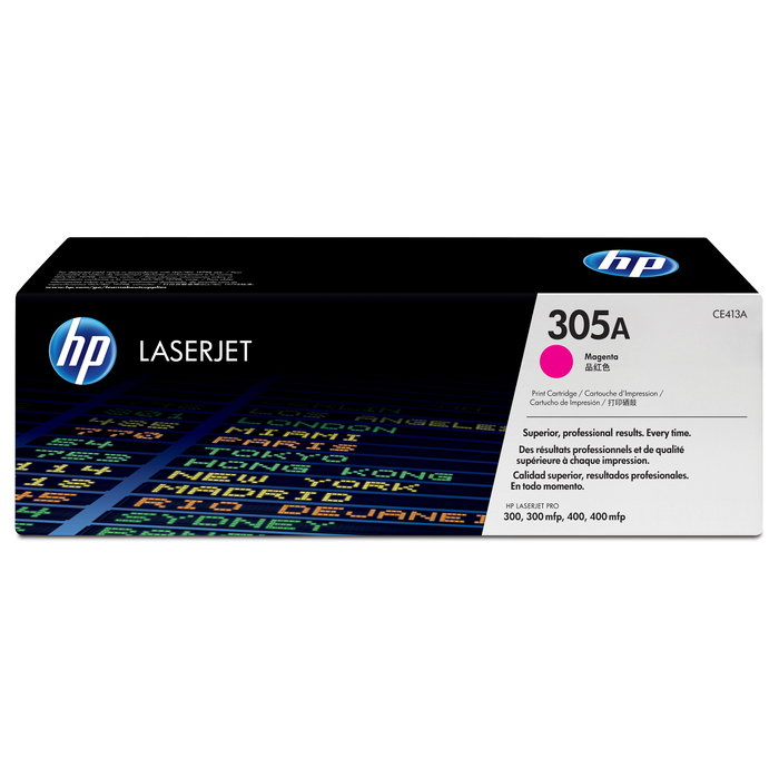 HP Cartucho de Tóner 305A Magenta (CE413A) Original LaserJet