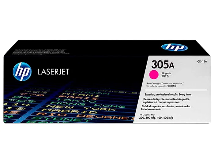 HP Cartucho de Tóner 305A Magenta (CE413A) Original LaserJet