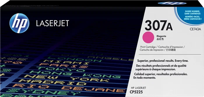 HP 307A Magenta (CE743A) Cartucho de Tóner Original