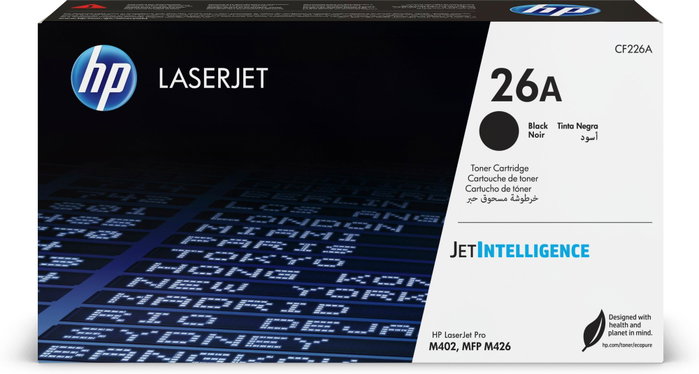 HP Cartucho de tóner 26A Negro CF226A para LaserJet Pro M402/M426