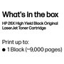 HP Cartucho de Tóner Original 26X Negro (CF226X) Alta Capacidad