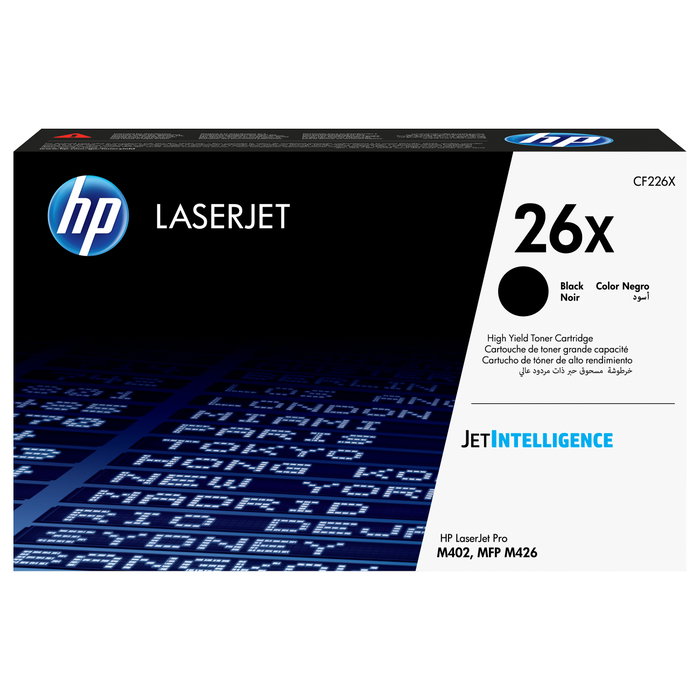 HP Cartucho de tóner original 26X negro (CF226X) de alta capacidad HP Cartucho de tóner original 26X negro (CF226X) de alta capacidad