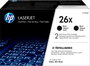 HP 26X Negro (Pack de 2) CF226XD de alta capacidad