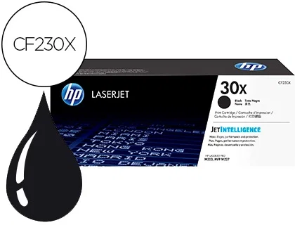 HP Cartucho de tóner Original 30X Negro CF230X Alta Capacidad HP Cartucho de tóner Original 30X Negro CF230X Alta Capacidad