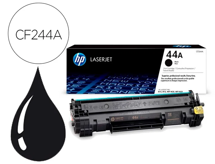 HP Cartucho de tóner Original LaserJet 44A negro (CF244A) HP Cartucho de tóner Original LaserJet 44A negro (CF244A)