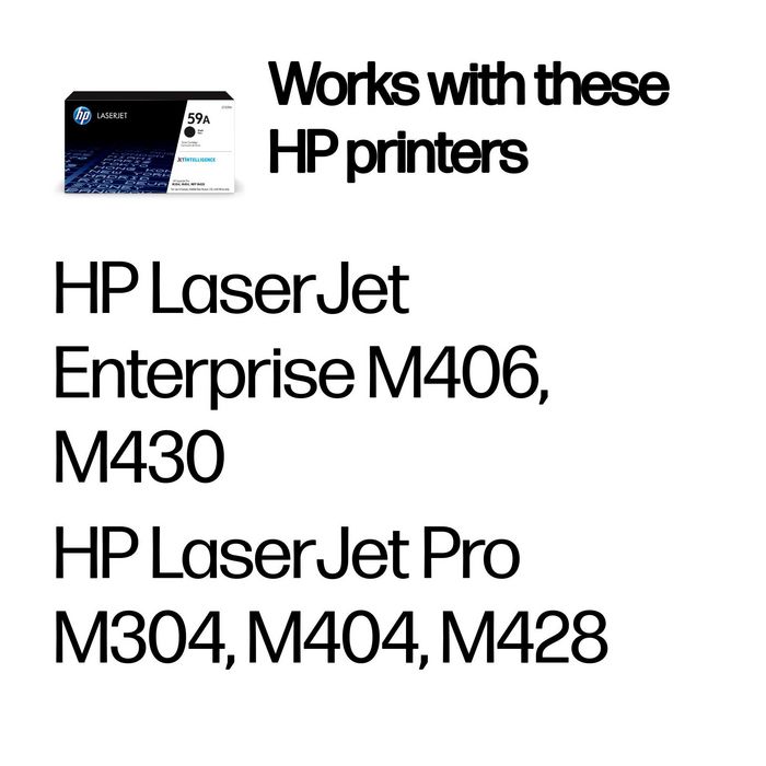 HP Cartucho de tóner Original LaserJet 59A Negro CF259A