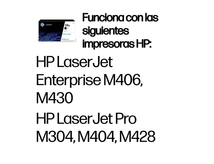 HP Cartucho de tóner Original LaserJet 59A Negro CF259A