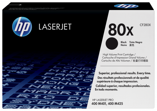 HP Toner 80X CF280X Negro Alta Capacidad