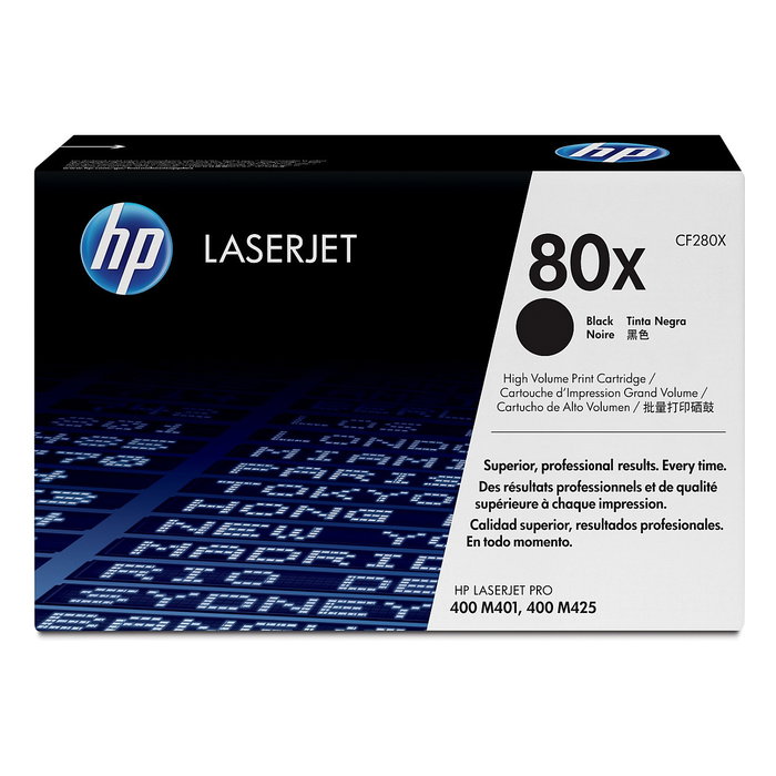 HP Toner 80X CF280X Negro Alta Capacidad