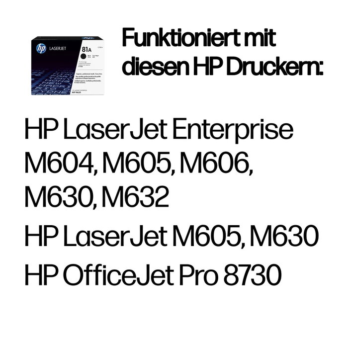 HP Cartucho de tóner original LaserJet 81A negro CF281A HP Cartucho de tóner original LaserJet 81A negro CF281A
