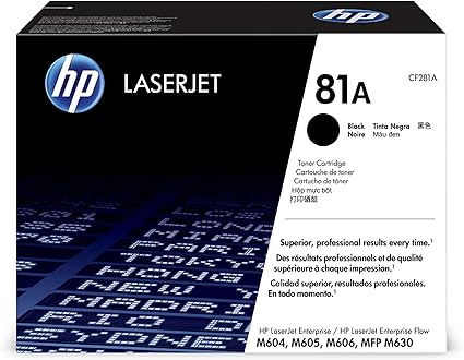 HP Cartucho de tóner 81A Negro CF281A HP Cartucho de tóner 81A Negro CF281A