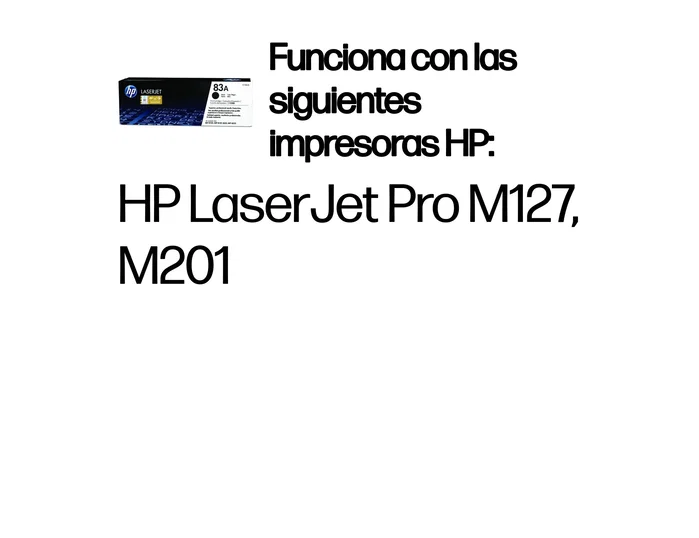 HP 83A Negro (CF283A) Cartucho de Tóner Original HP 83A Negro (CF283A) Cartucho de Tóner Original