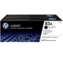 HP Pack de 2 Cartuchos de Tóner Original LaserJet 83A Negro (CF283AD)