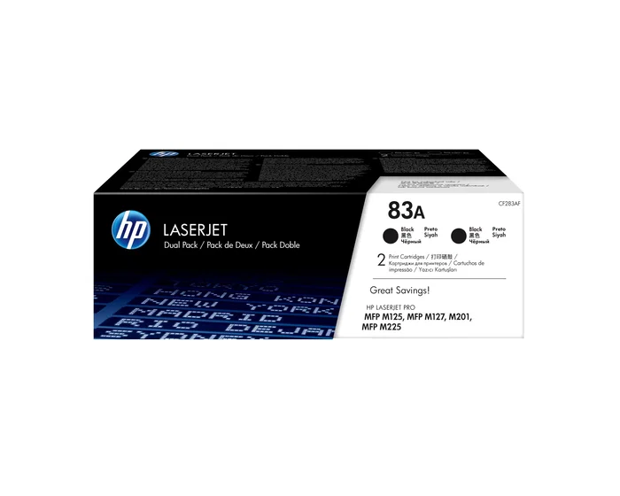 HP 83A Negro Pack de 2 (CF283AD) original HP 83A Negro Pack de 2 (CF283AD) original