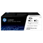HP Pack de 2 Cartuchos de Tóner Original LaserJet 83A Negro (CF283AD)