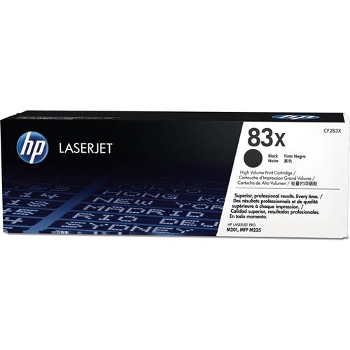 HP 83X Negro Cartucho de Tóner Original CF283X Alta Capacidad HP 83X Negro Cartucho de Tóner Original CF283X Alta Capacidad