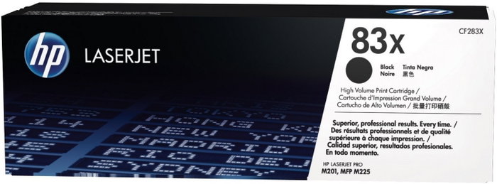 HP Cartucho de Tóner Original 83X CF283X Negro Alta Capacidad