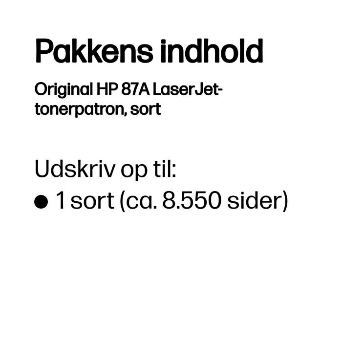 HP 87A Cartucho de Tóner Negro Original LaserJet