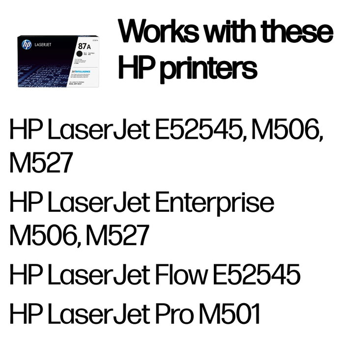 HP 87A Negro Original LaserJet Cartucho de Tóner CF287A HP 87A Negro Original LaserJet Cartucho de Tóner CF287A