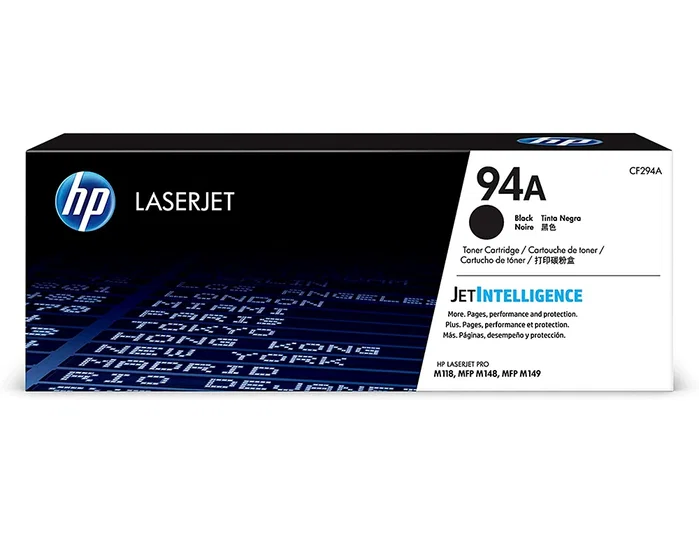 HP Cartucho de Tóner Original LaserJet 94A Negro CF294A HP Cartucho de Tóner Original LaserJet 94A Negro CF294A