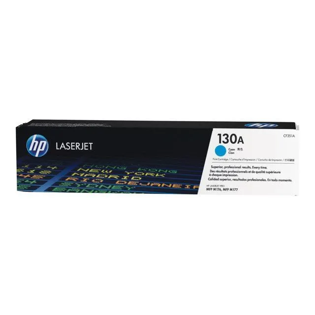 HP Cartucho de Tóner Original LaserJet 130A Cian CF351A