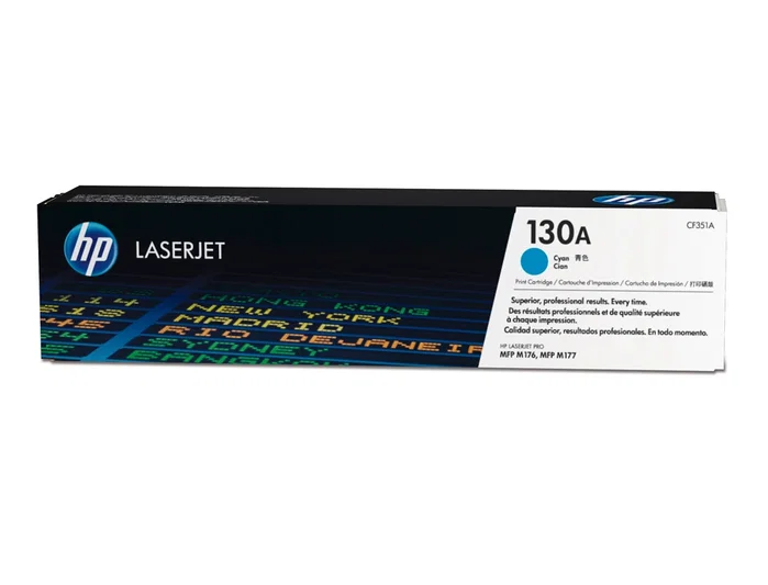 HP Cartucho de Tóner Original LaserJet 130A Cian CF351A