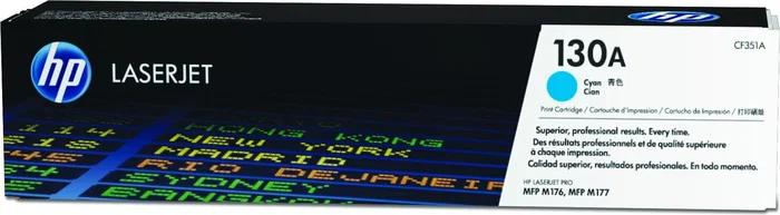 HP Cartucho de Tóner Original LaserJet 130A Cian CF351A