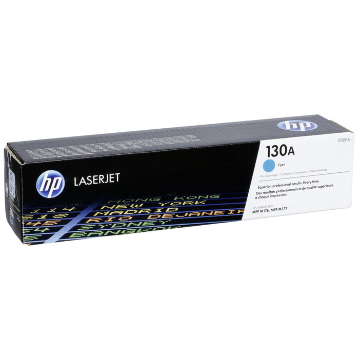 HP 130A Cian (CF351A) Cartucho de Tóner Original para LaserJet Pro M176/M177 HP 130A Cian (CF351A) Cartucho de Tóner Original para LaserJet Pro M176/M177