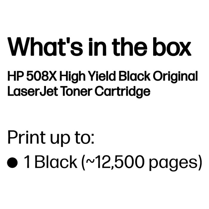 HP Tóner 508X CF360X Negro Alta Capacidad HP Tóner 508X CF360X Negro Alta Capacidad