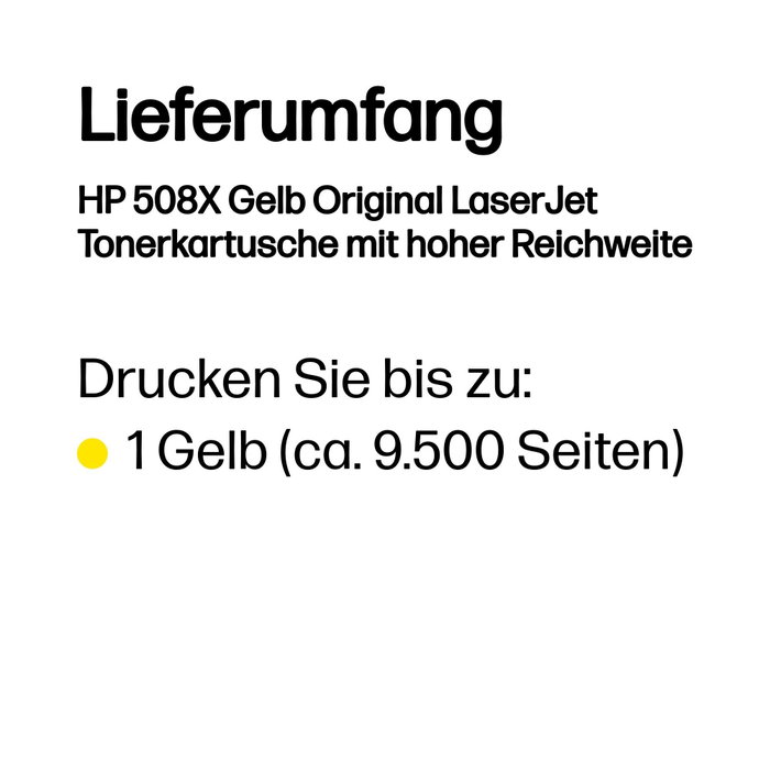HP 508X Cartucho de Tóner Amarillo Alta Capacidad (CF362X)