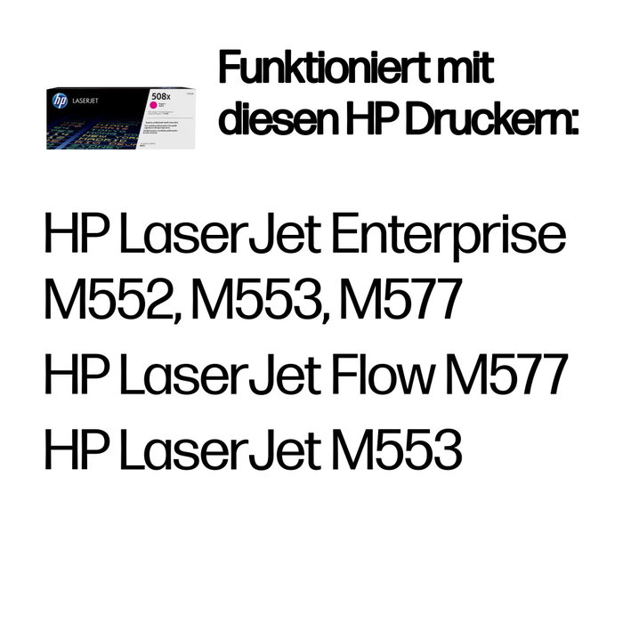 HP 508X CF363X Magenta Alto Rendimiento