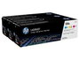 HP 128A Multipack CF371AM (Cian, Magenta, Amarillo)