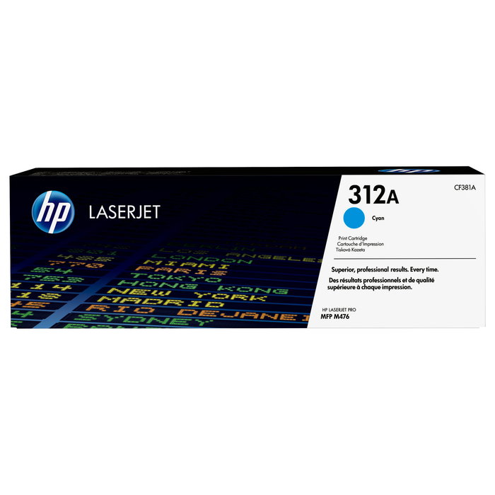 HP 312A Cian (CF381A) Cartucho de Tóner Original HP 312A Cian (CF381A) Cartucho de Tóner Original