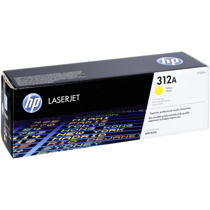 HP 312A CF382A Amarillo Cartucho de Tóner Original HP 312A CF382A Amarillo Cartucho de Tóner Original