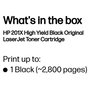 HP Cartucho de Tóner Original LaserJet 201X Negro Alta Capacidad (CF400X) 2800 Págs. de Rendimiento