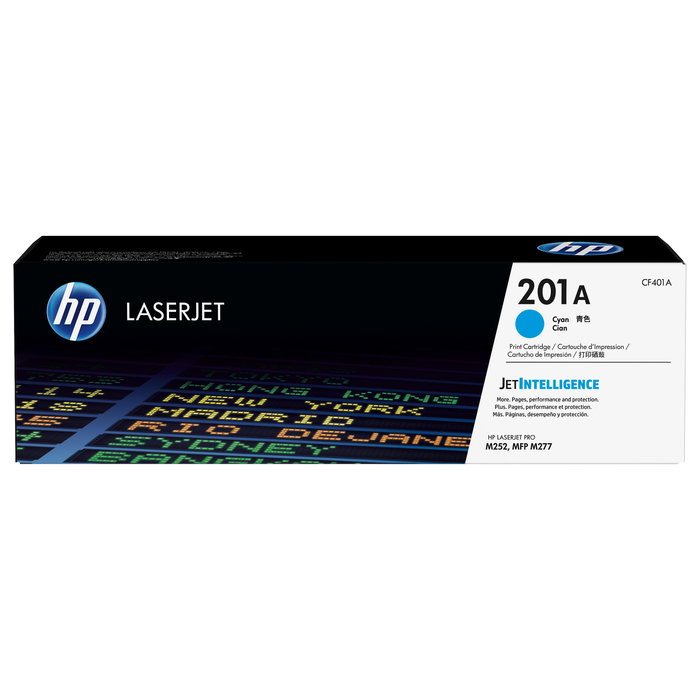 HP 201A CF401A Tóner Cian Original para LaserJet Pro M252 y M277 HP 201A CF401A Tóner Cian Original para LaserJet Pro M252 y M277