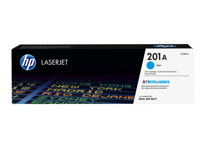 HP 201A CF401A Tóner Cian Original para LaserJet Pro M252 y M277 HP 201A CF401A Tóner Cian Original para LaserJet Pro M252 y M277