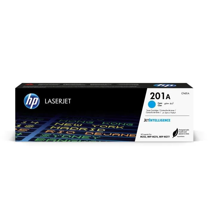 HP 201A CF401A Tóner Cian Original para LaserJet Pro M252 y M277 HP 201A CF401A Tóner Cian Original para LaserJet Pro M252 y M277