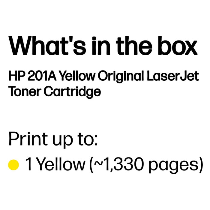 HP Cartucho de tóner original LaserJet 201A amarillo CF402A HP Cartucho de tóner original LaserJet 201A amarillo CF402A