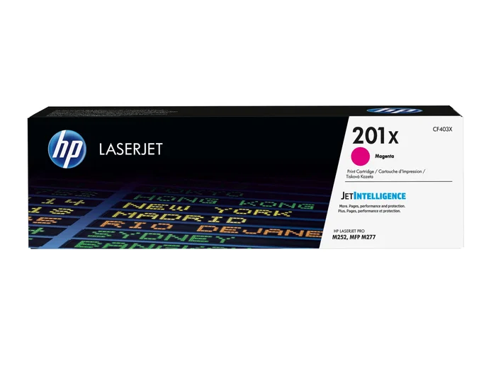 HP Cartucho de Tóner Original 201X Magenta XL (CF403X) de Alta Capacidad