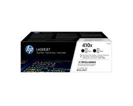 HP 410X Negro Pack de 2 Cartuchos de Tóner Alta Capacidad CF410XD