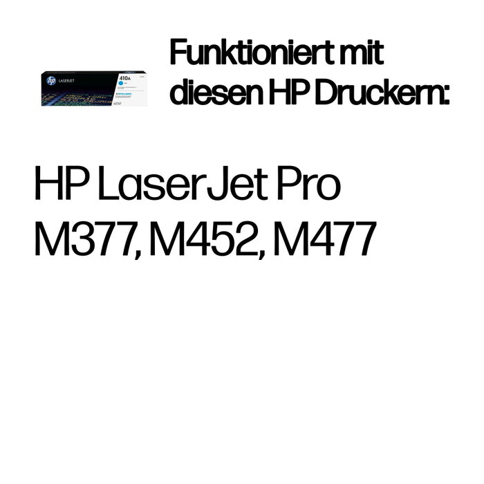 HP 410A CF411A Tóner Cian