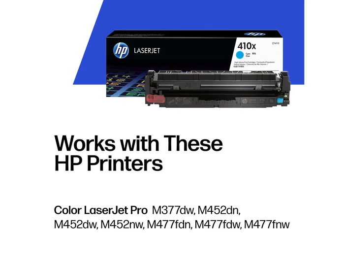 HP 410X CF411X Tóner Cian Alta Capacidad Original