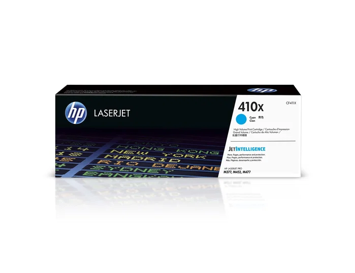 HP 410X CF411X Tóner Cian Alta Capacidad Original