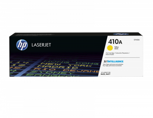 HP 410A (CF412A) Tóner Amarillo Original para LaserJet Pro M377/M452/M477