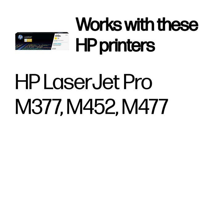 HP 410A (CF412A) Tóner Amarillo Original para LaserJet Pro M377/M452/M477