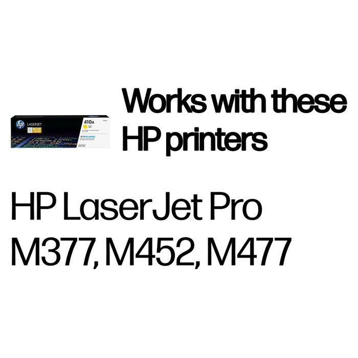 HP 410A (CF412A) Tóner Amarillo Original para LaserJet Pro M377/M452/M477
