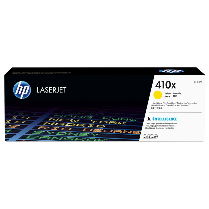 HP Cartucho de Tóner 410X CF412X Amarillo Alta Capacidad