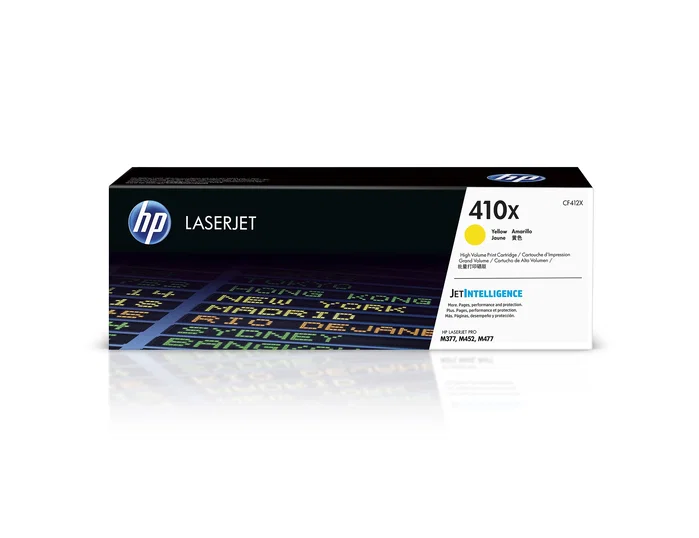 HP Cartucho de tóner 410X CF412X Amarillo de alta capacidad
