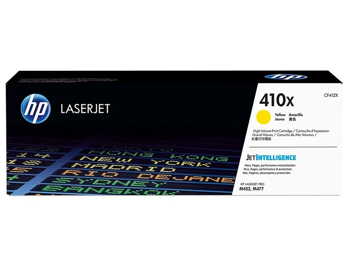 HP Cartucho de Tóner 410X CF412X Amarillo Alta Capacidad